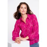 Geisha - Blouse - Roze - Met Structuur - Bloemen - Dames