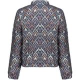 Geisha - 55710 - Vest - Blauw - Met Ikat Print