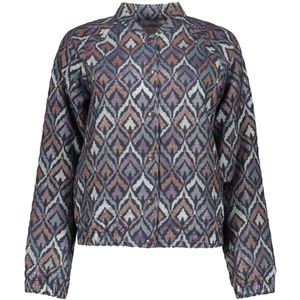 Geisha - 55710 - Vest - Blauw - Met Ikat Print