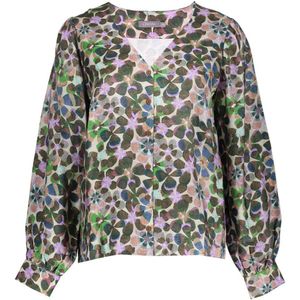 Geisha - Blouse - Paars - Flowers Dessin