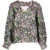 Geisha - Blouse - Paars - Flowers Dessin