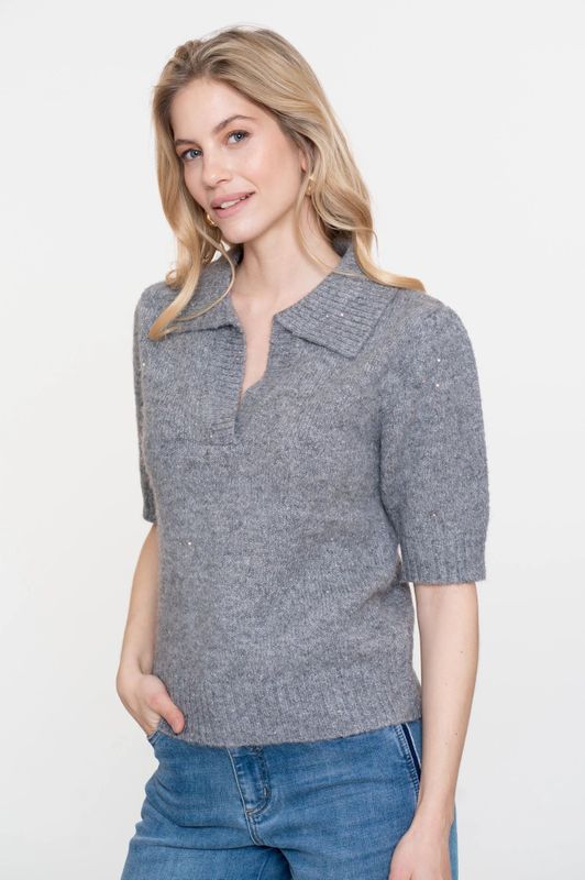 Geisha - Trui 54540-14 - Grijs - Gebreide Trui