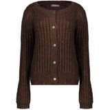 Geisha - Vest - Bruin/Copper - Met Lurex En Knopen - Dames