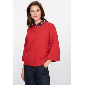Geisha - Pullover 3/4 Mouw - Rood - Dames