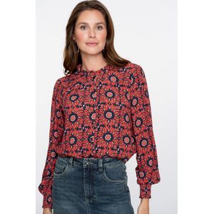 Geisha - Blouse Print - Rood - XS