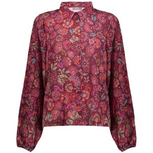 Geisha - Blouse 53606-20 - Fuchsia/Red - Damesblouse - Rechte Losse Valling