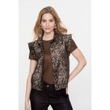 Geisha - Gilet 55715 - Gilet - Zwart/bruin - Dames