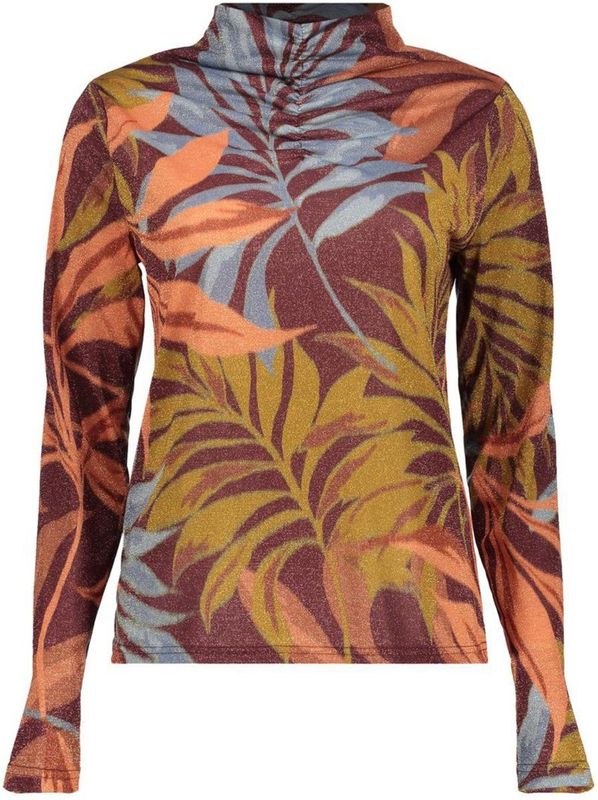 Geisha - Top Print Lurex - Bordeaux Rood - Dames