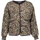 Geisha - 55538 - Jas - Zwart/Zand - Dames - Kort - Leopard Print