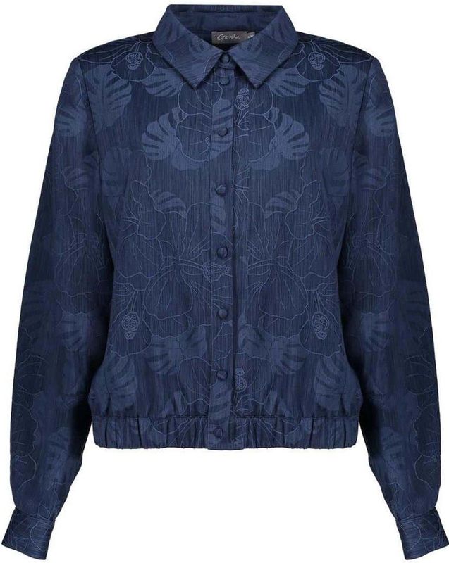 Geisha - Jack Denim 55560-26 - Blue - Damesjack - Cropped Pasvorm