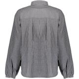Geisha - Blouse - Grey/White - 53537-14 - Lange Mouwen - V-hals
