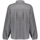 Geisha - Blouse - Grey/White - 53537-14 - Lange Mouwen - V-hals
