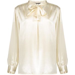 Geisha - Blouse - Champagne - Satin Look - Met Strikdetails - 53546