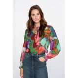 Geisha - Blousetop - Multi - Lange Mouwen - Ronde Hals