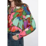 Geisha - Blousetop - Multi - Lange Mouwen - Ronde Hals
