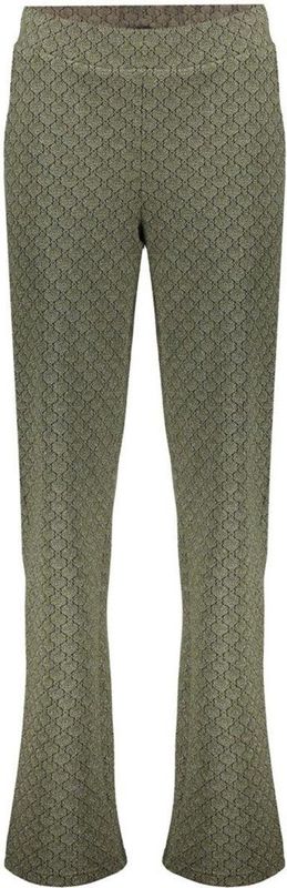 Geisha - Broek Jacquard Lurex - Groen - Dames
