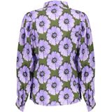 Geisha - Blouse Print Flowers - Paars - Dames