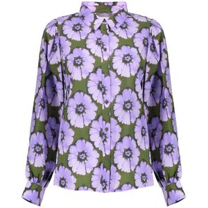 Geisha - Blouse 53609-20 - Purple/Green - Bloemenprint