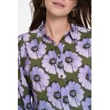 Geisha - Blouse Print Flowers - Paars - Dames