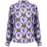 Geisha - Blouse Print Flowers - Paars - Dames