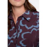 Geisha - 53757-20 - Blouse - Blue/Burgundy - Bloemenprint