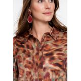 Geisha - Blouse - Ecoline Print - Bruin/Oranje