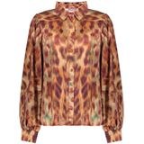 Geisha - Blouse - Ecoline Print - Bruin/Oranje
