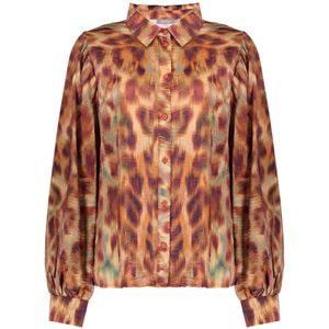 Geisha - Blouse - Ecoline Print 53656 - Bruin/Oranje