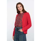 Geisha - Vest - Rood - Fijn Gebreid