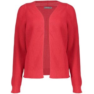 Geisha - Vest - Rood - Fijn Gebreid