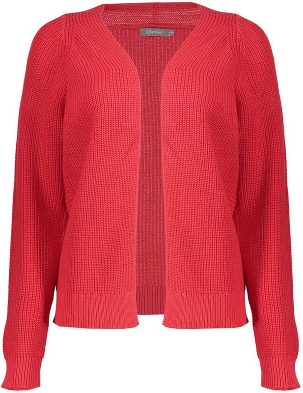 Geisha - Vest - Rood - Fijn Gebreid