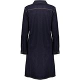 Geisha - Jurk Midi - Dark Blue Denim - Met Opgestikte Zakken - Model 55515