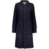 Geisha - Jurk Midi - Dark Blue Denim - Met Opgestikte Zakken - Model 55515