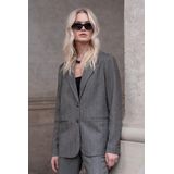 Geisha - Blazer - Herringbone - Anthraciet - Met Rhinestones