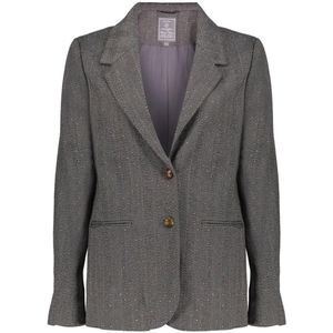 Geisha - Blazer - Herringbone - Anthraciet - Met Rhinestones