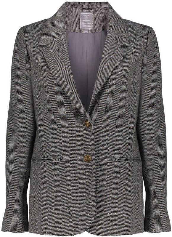 Geisha - Blazer - Herringbone - Anthraciet - Met Rhinestones