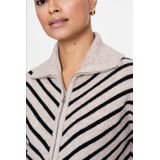 Geisha - 54503-10 - Vest - Oversized - Lange Mouwen - Diagonale Streepdessin