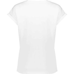 Geisha - Word Embroidered - T-shirt - Off White - Dames