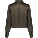 Geisha - 55571-21 - Blouse - Moss Green - Satijnlook met Klepzakken