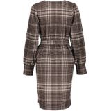 Geisha - Jurk - Grey/brown - Blokpatroon - Dames