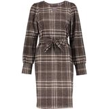 Geisha - Jurk - Grey/brown - Blokpatroon - Dames