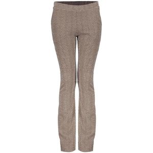 Geisha - Winter Flare Broek - Bruin/Goud - Jacquard