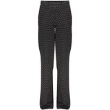 Geisha - Winter Wide Leg Broek - Zwart/Wit - Jacquard