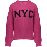 Geisha - NYC - Winter Trui - Roze/Zwart - Meisjes