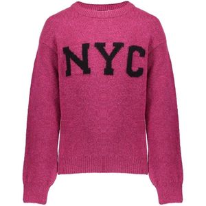 Geisha - NYC - Winter Trui - Roze/Zwart - Meisjes