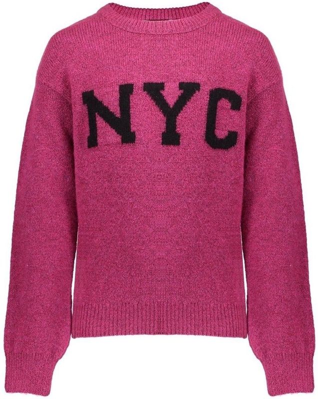 Geisha - NYC - Winter Trui - Roze/Zwart - Meisjes