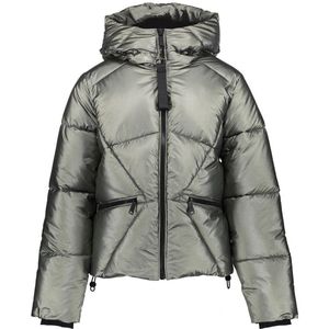 Geisha - Winter Jas - Groen - Boxy - Metallic