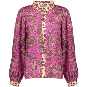 Geisha - 53913-20 - Blouse - Off-white/Pink - Rechte Pasvorm