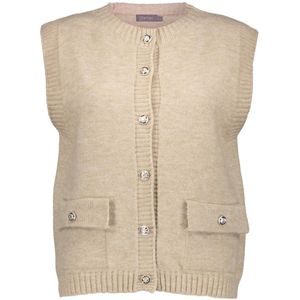 Geisha - Gilet 54875-70 - Zand - Met Zakken