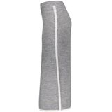 Geisha - Rok - Grey Melange - Midi - Met Contrasterende Bies